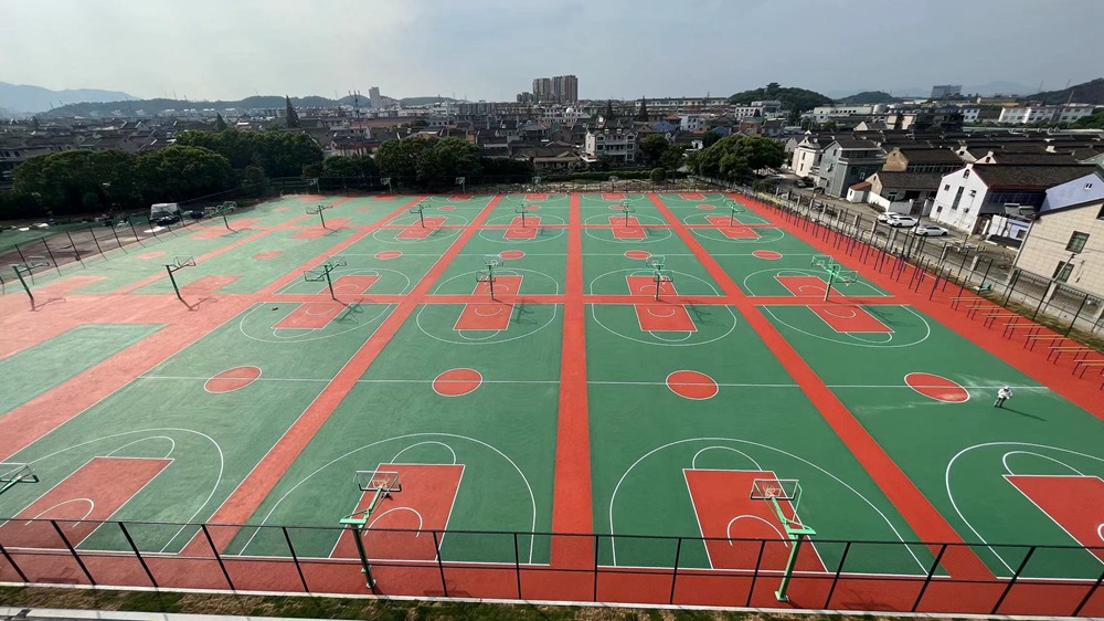 宁波市北仑柴桥中学EPDM篮球场